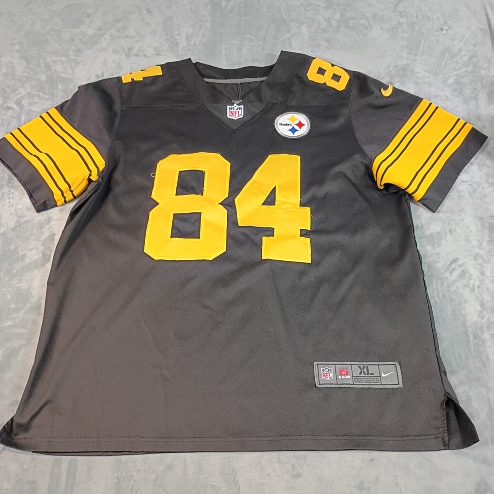 Nike NFL Pittsburgh Steelers Antonio Brown 84 Jersey Black Mens XL